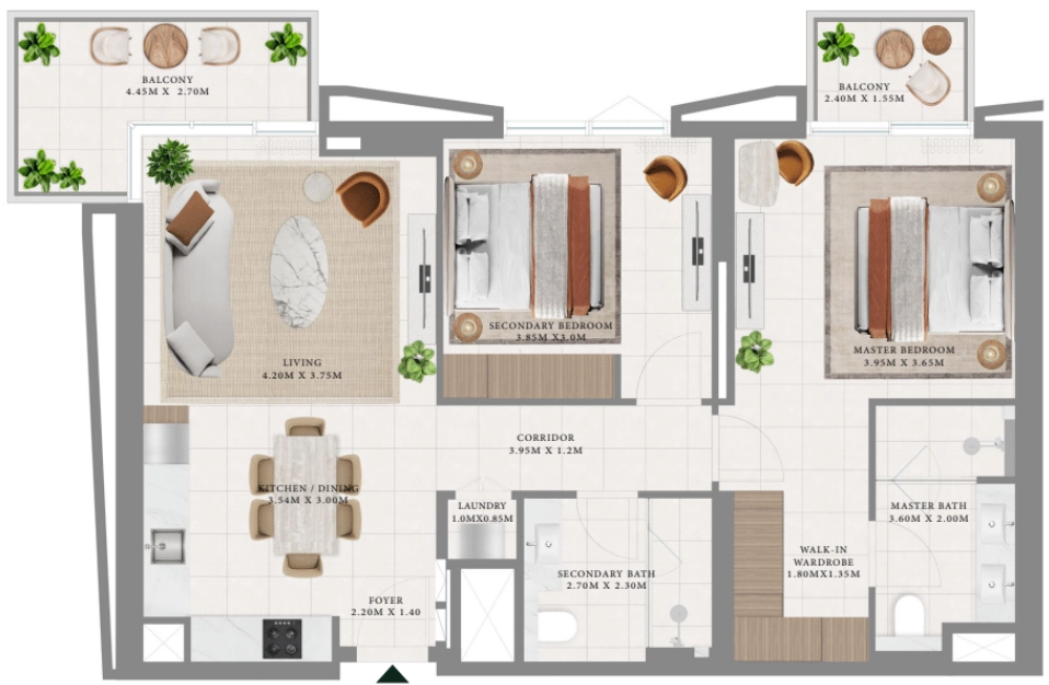 2 bedroom type A