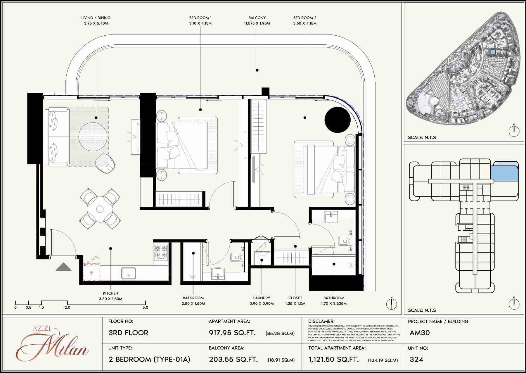2 Bedrooms