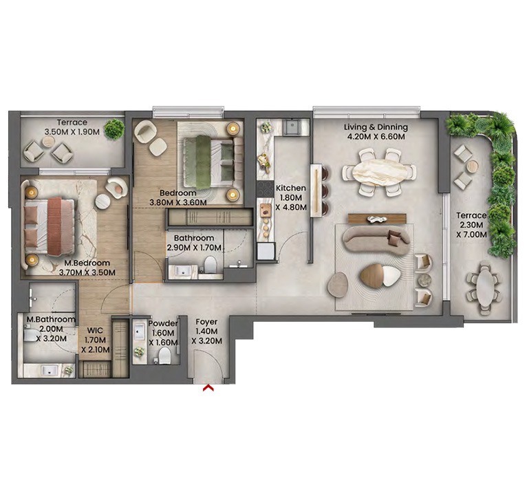 2 Bedroom