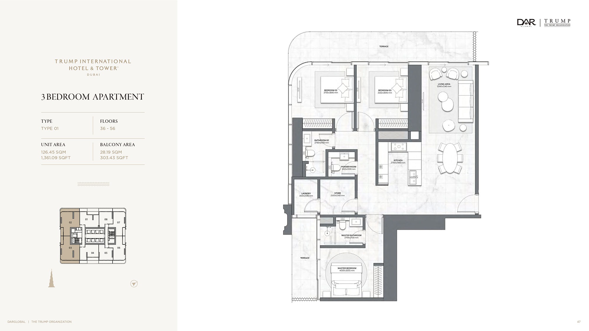 3 Bedrooms