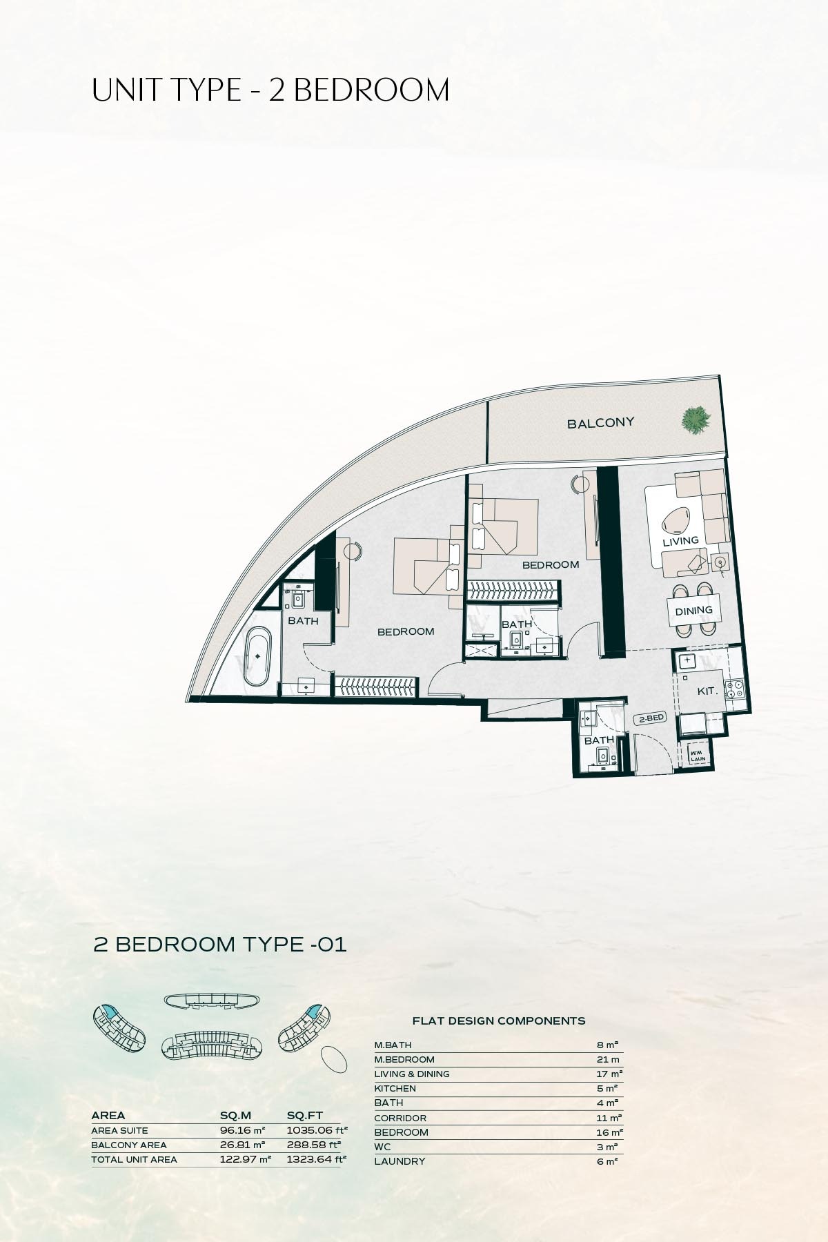 2 Bedrooms