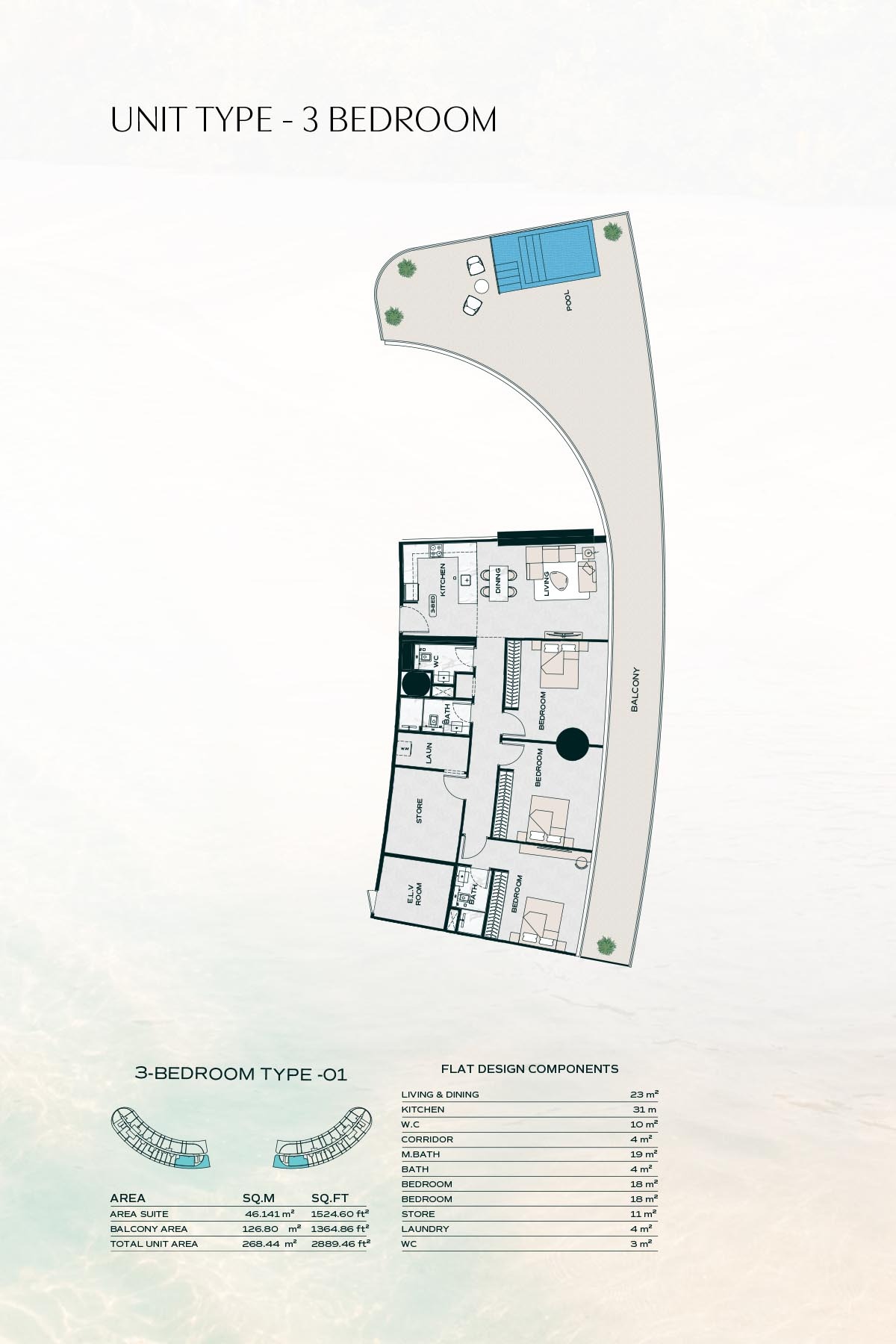 3 Bedrooms