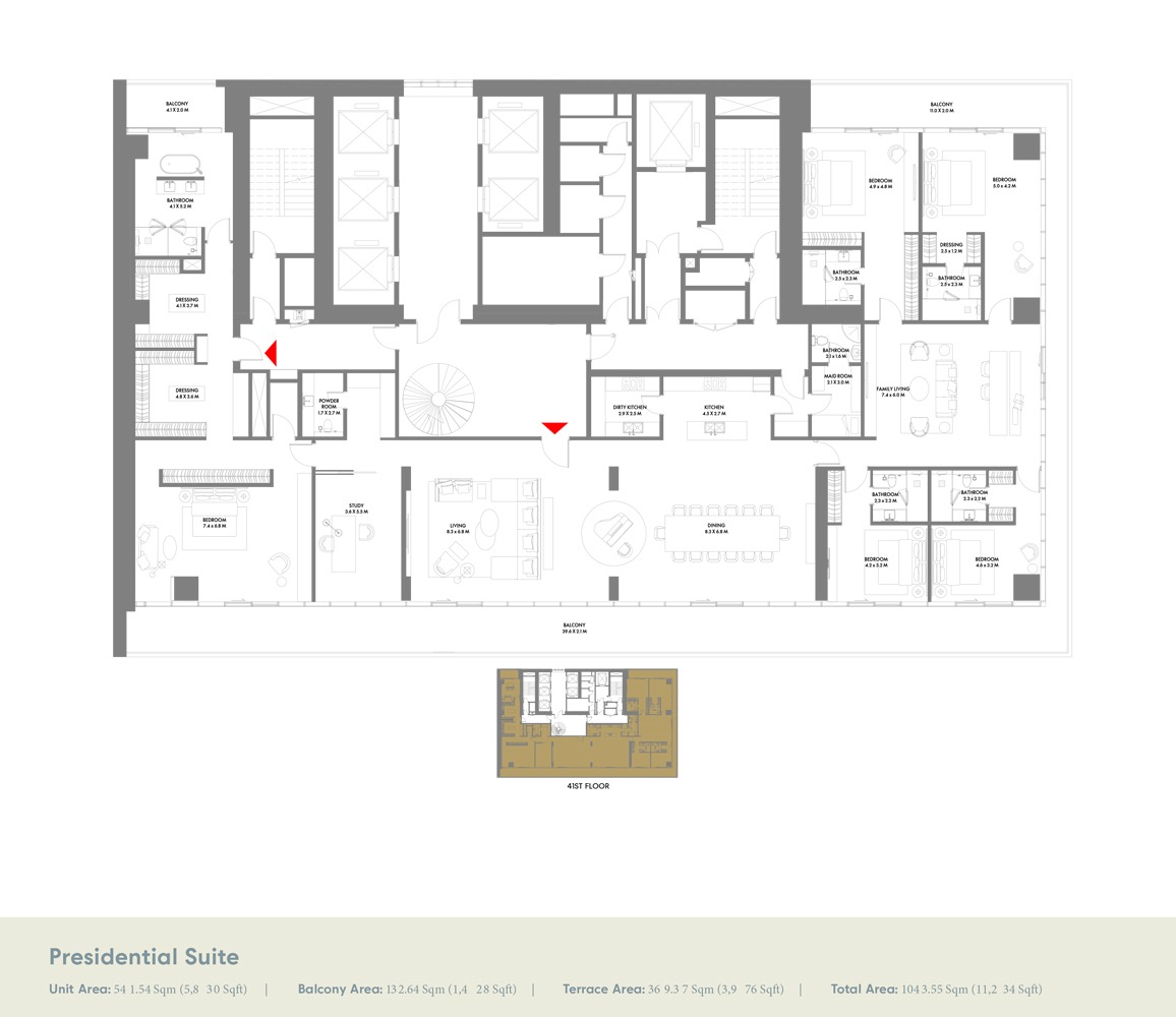 5 Bedrooms + Maid