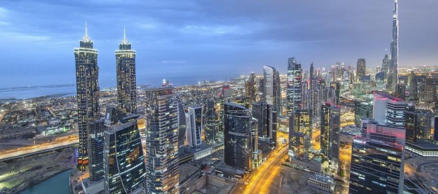 Long Shot from Business Bay - Skyline View