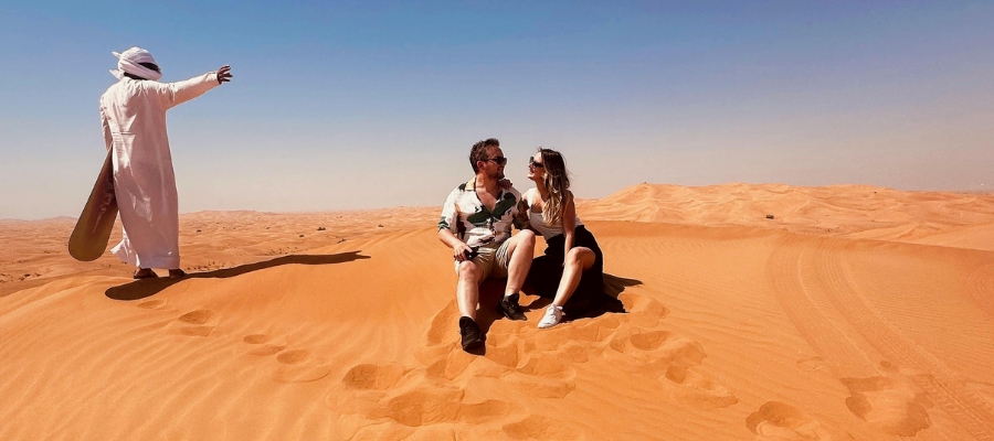 International tourists in Dubai