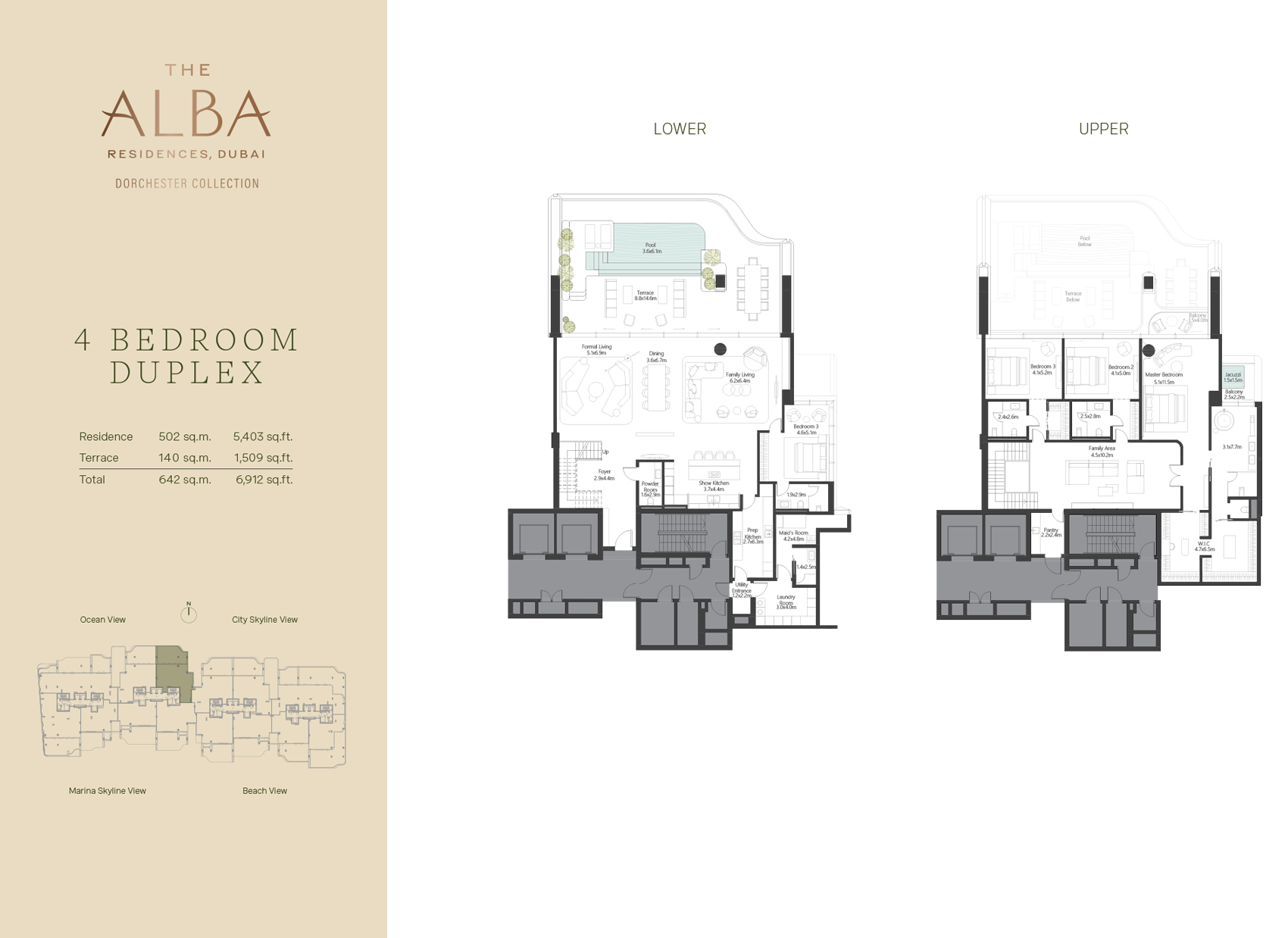 4 Bedroom + Pool + Maid