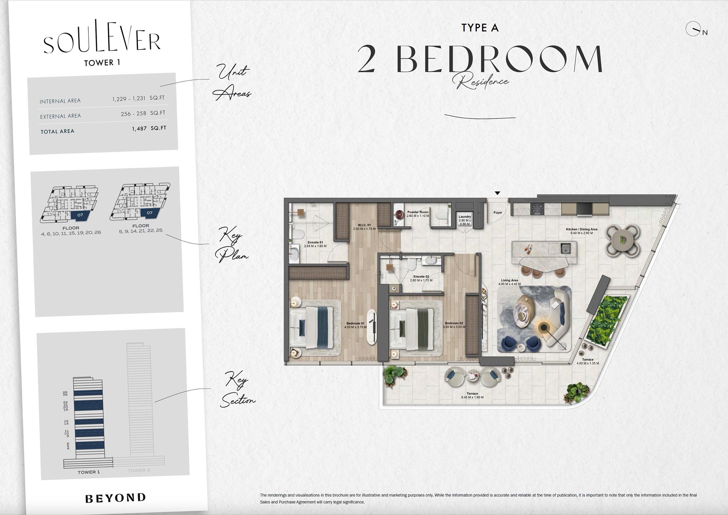 2 Bedrooms