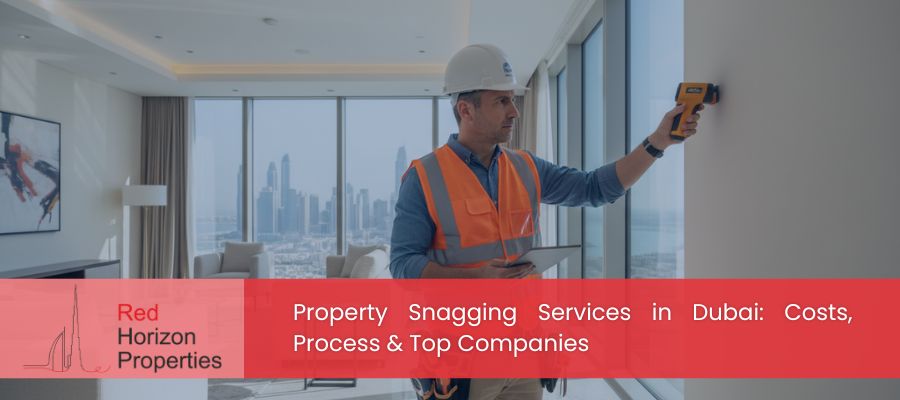 Professional property inspector conducting snagging inspection in Dubai apartment